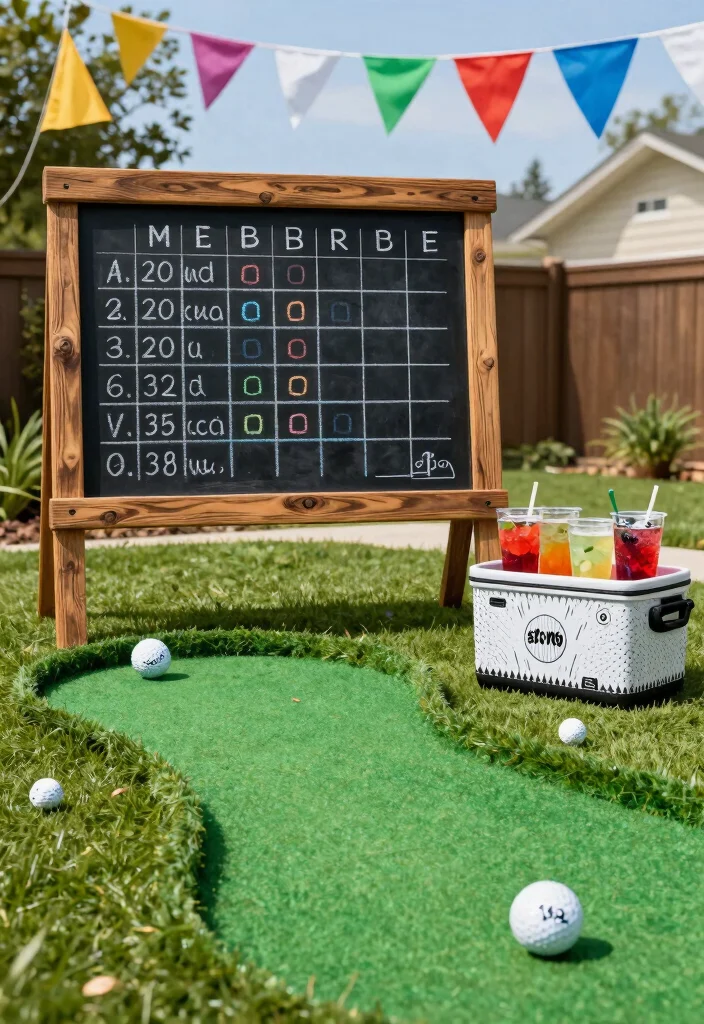 16 Backyard Golf Ideas That Bring the Course Home - 3. Customizable Putting Green Accessories 1