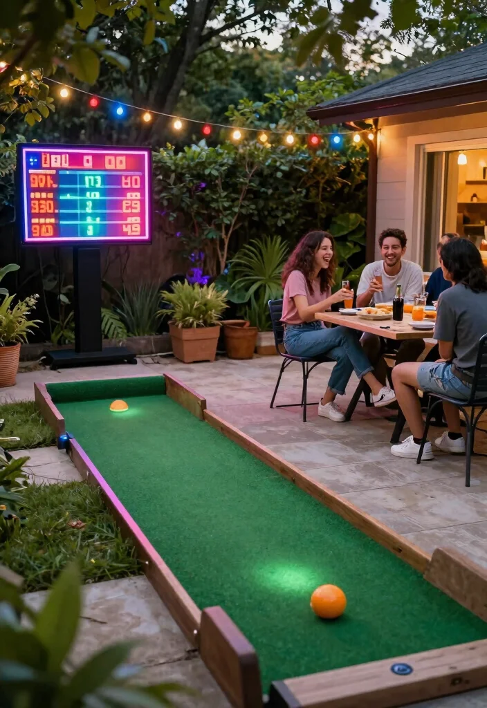 16 Backyard Golf Ideas That Bring the Course Home - 4. Backyard Golf Game Nights 1