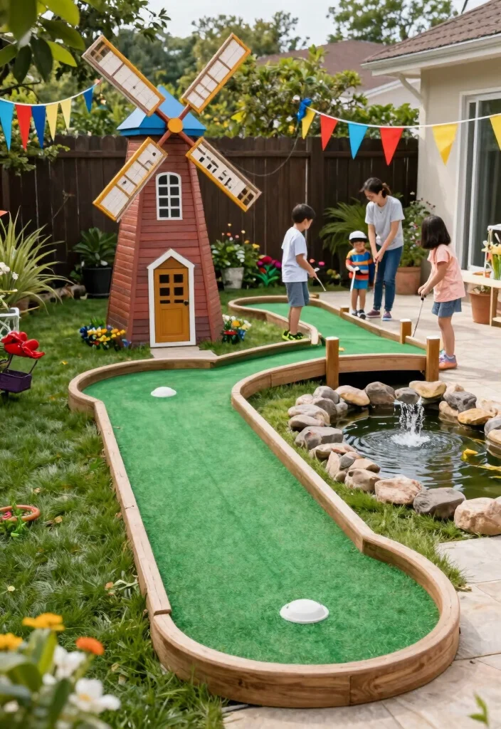 16 Backyard Golf Ideas That Bring the Course Home - 7. Mini Golf Course Features 1