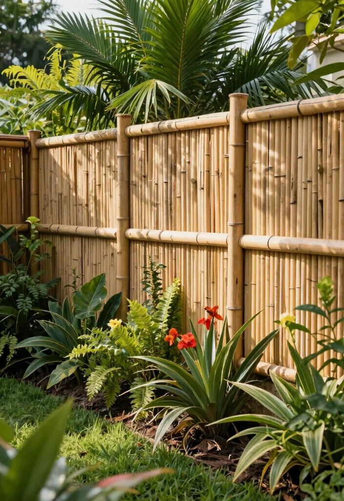 16 Garden Fence 2026 Trending Ideas That Blend Beauty & Privacy - 2. Bamboo Privacy Fences 1