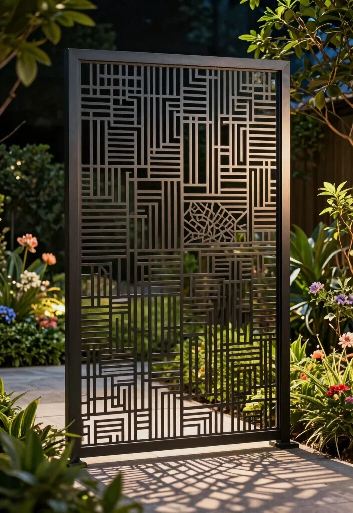 16 Garden Fence 2026 Trending Ideas That Blend Beauty & Privacy - 4. Metal Privacy Screens 1