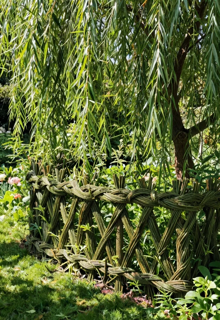 16 Garden Fence 2026 Trending Ideas That Blend Beauty & Privacy - 8. Living Willow Fences 1