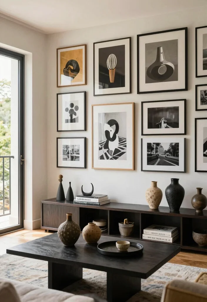 16 Living Room With Balcony Door Ideas That Brighten Your Space - 10. Artful Decor 1