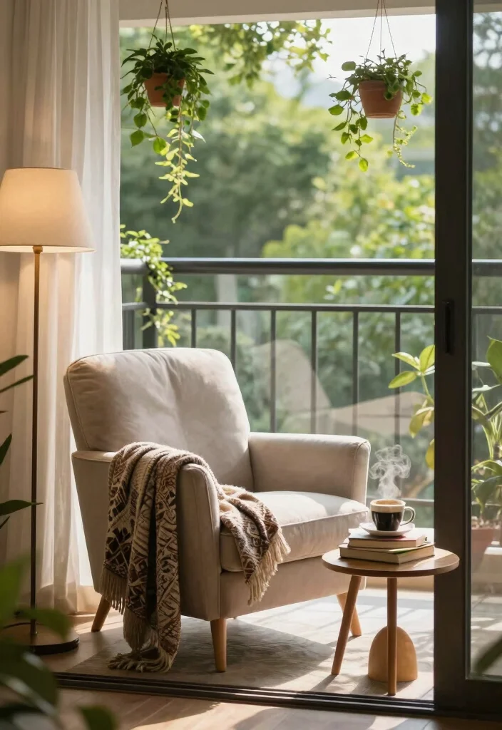 16 Living Room With Balcony Door Ideas That Brighten Your Space - 2. Cozy Nooks 1