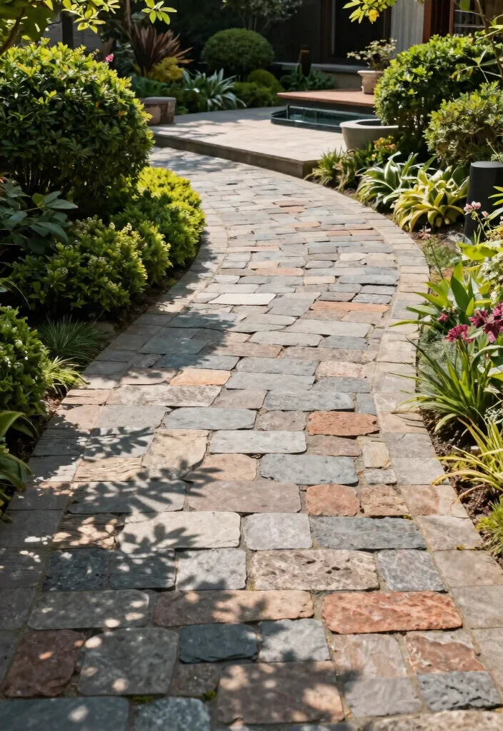 16 Patio Steps Ideas That Elevate Your Outdoor Design - 2. Flagstone Elegance 1