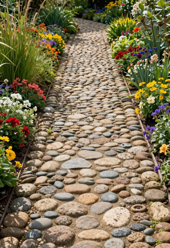 16 Patio Steps Ideas That Elevate Your Outdoor Design - 8. Crushed Stone Pathway 1