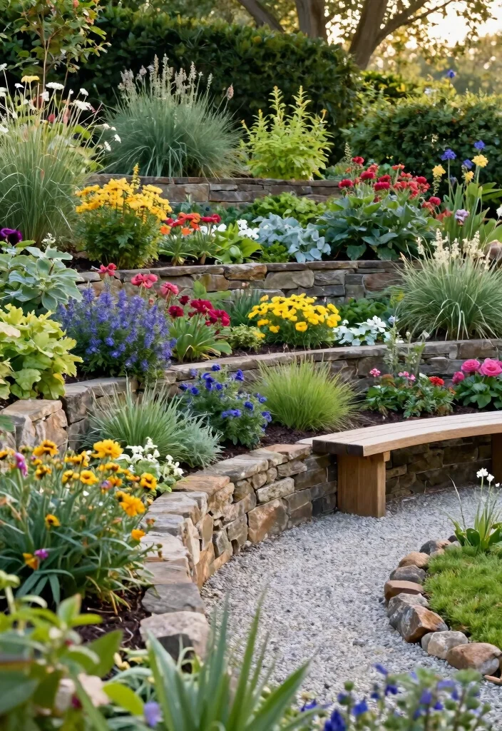 16 Sloping Backyard Ideas That Turn Hills Into Highlights - 1. Terraced Gardens 1