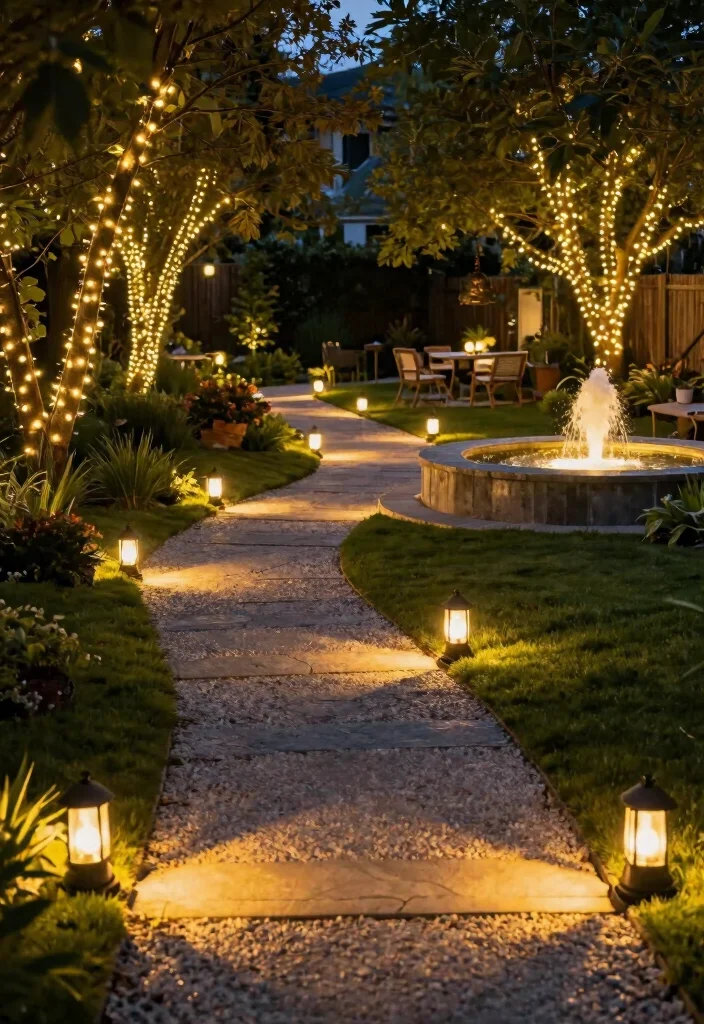 16 Sloping Backyard Ideas That Turn Hills Into Highlights - 10. Outdoor Lighting 1