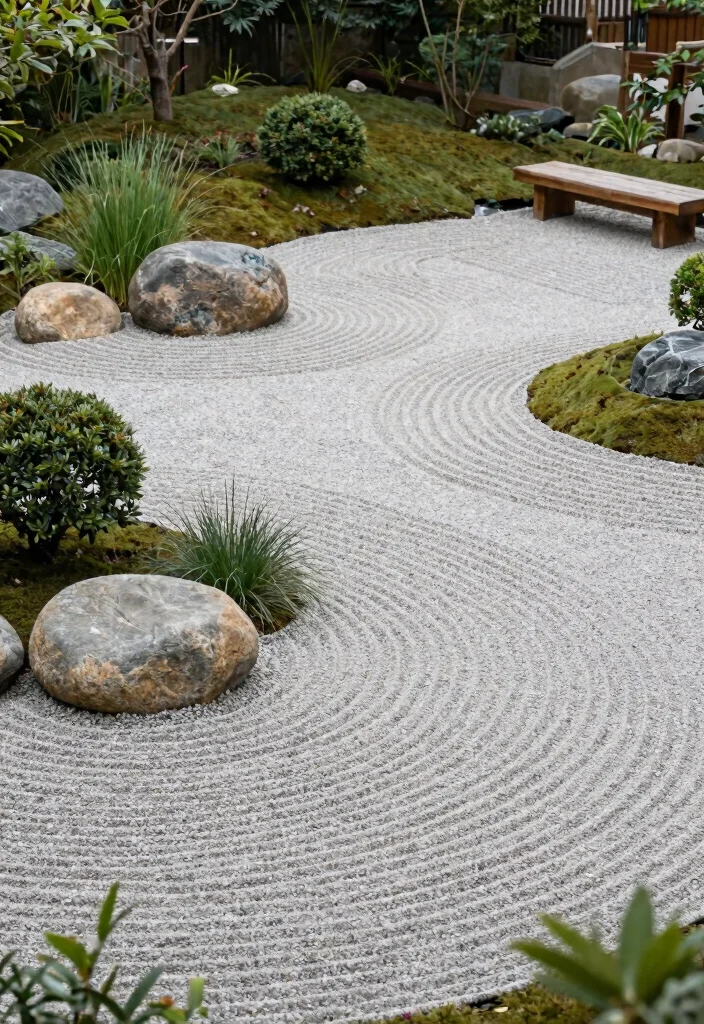 16 Sloping Backyard Ideas That Turn Hills Into Highlights - 14. Zen Gardens 1