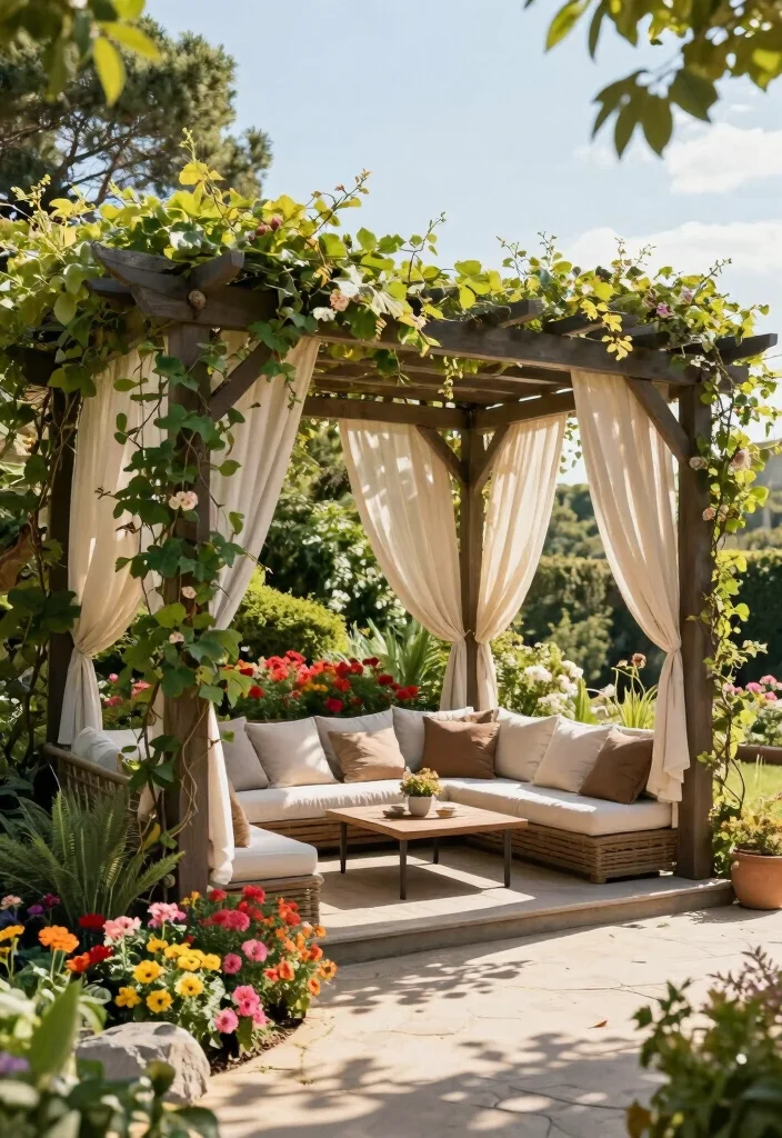 16 Sloping Backyard Ideas That Turn Hills Into Highlights - 15. Shade Structures 1