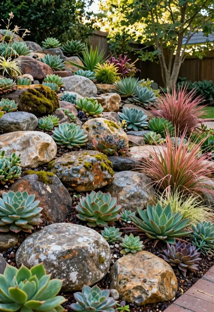 16 Sloping Backyard Ideas That Turn Hills Into Highlights - 3. Rock Gardens 1