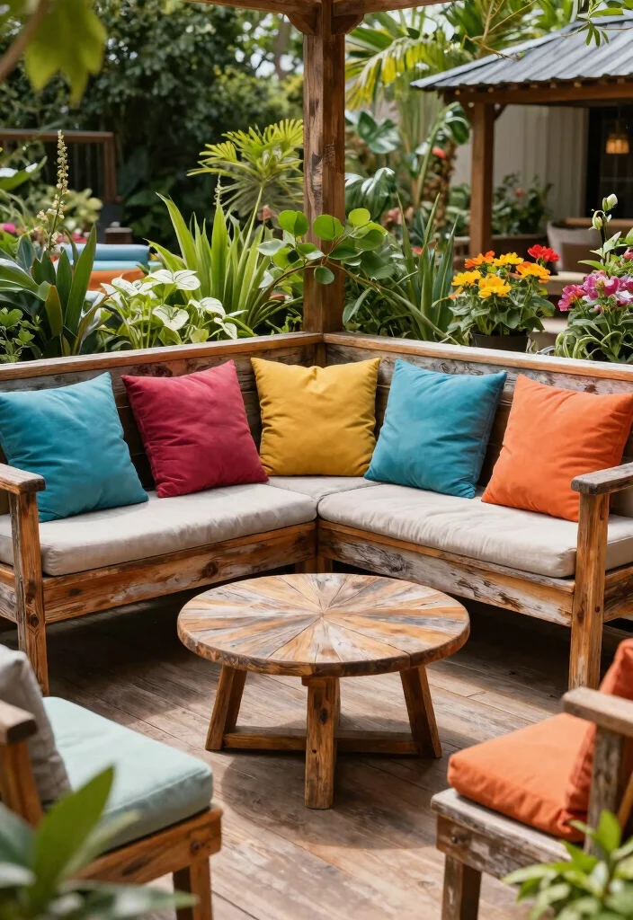 16 Terrace Furniture Ideas for a Chic Outdoor Lounge 1 16 Terrace Furniture Ideas for a Chic Outdoor Lounge - 1. Reclaimed Wood Lounge Set 1