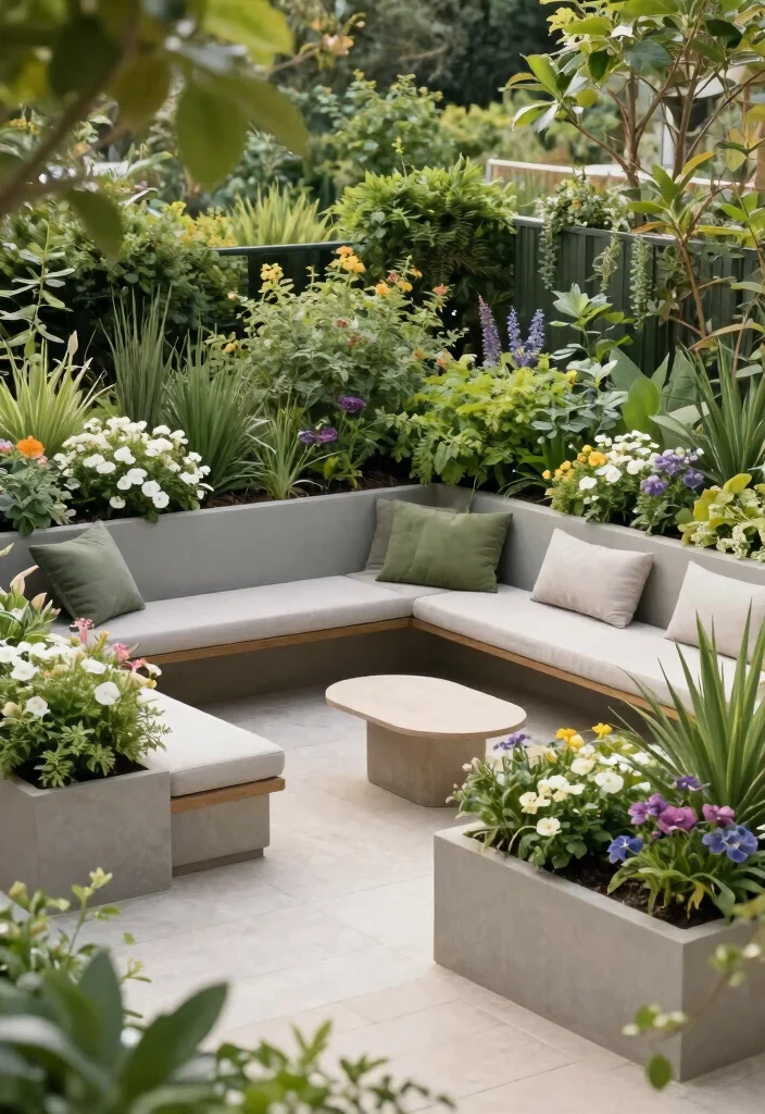 16 Terrace Furniture Ideas for a Chic Outdoor Lounge 64 16 Terrace Furniture Ideas for a Chic Outdoor Lounge - 14. Elevated Garden Lounging 1