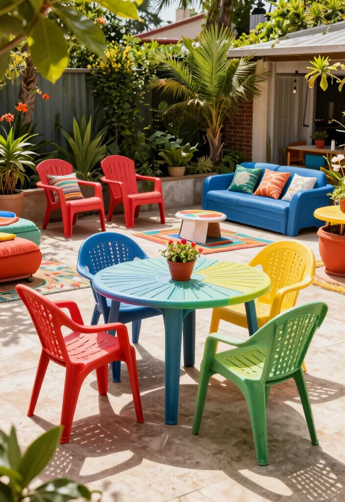 16 Terrace Furniture Ideas for a Chic Outdoor Lounge 25 16 Terrace Furniture Ideas for a Chic Outdoor Lounge - 5. Recycled Plastic Furniture 1