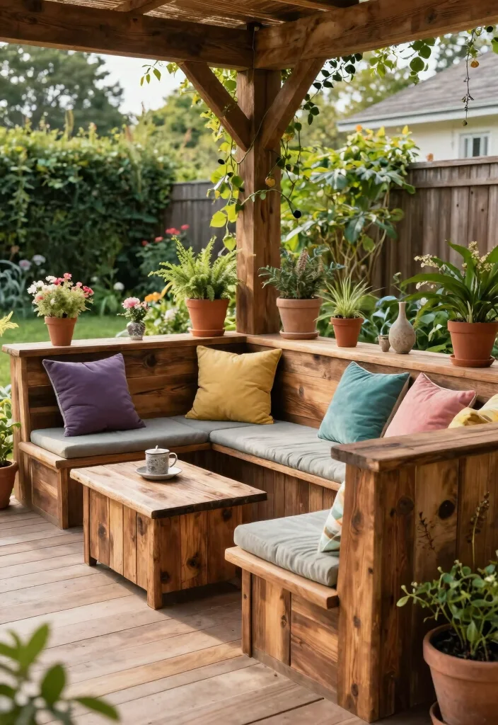 16 Terrace Furniture Ideas for a Chic Outdoor Lounge 39 16 Terrace Furniture Ideas for a Chic Outdoor Lounge - 9. Custom Built-In Seating 1