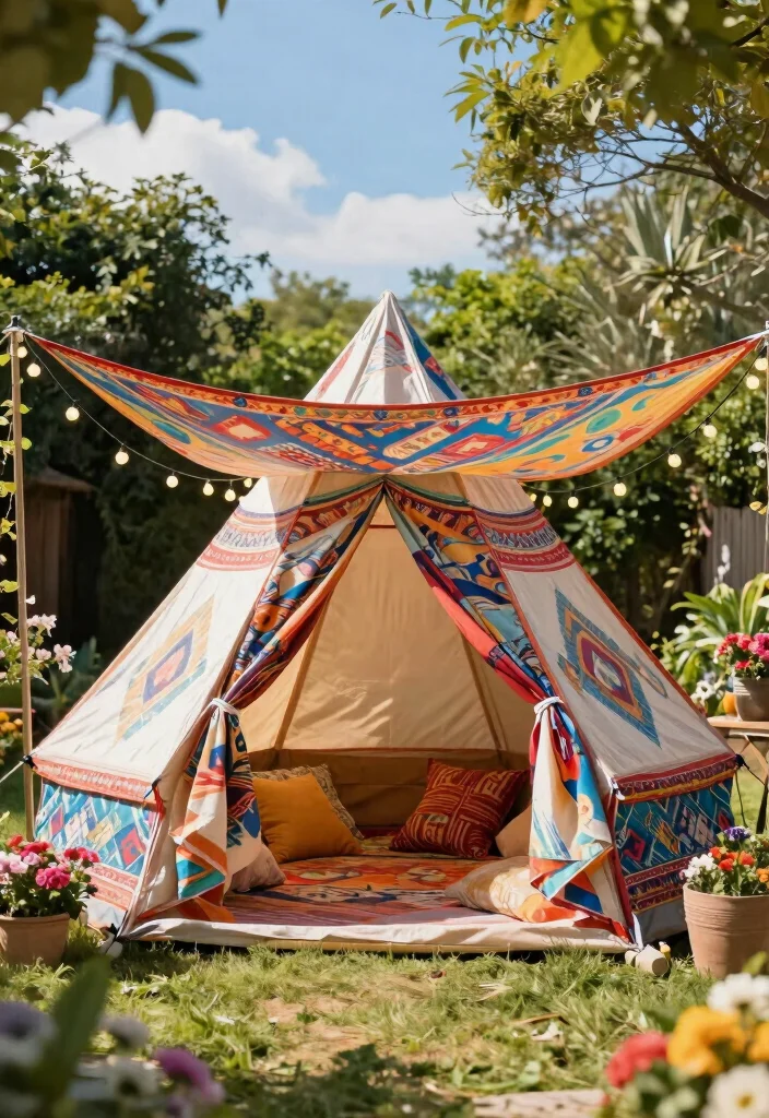 17 Backyard Covered Patio Ideas for Stylish Shade - 3. Chic Canopy Tent 1
