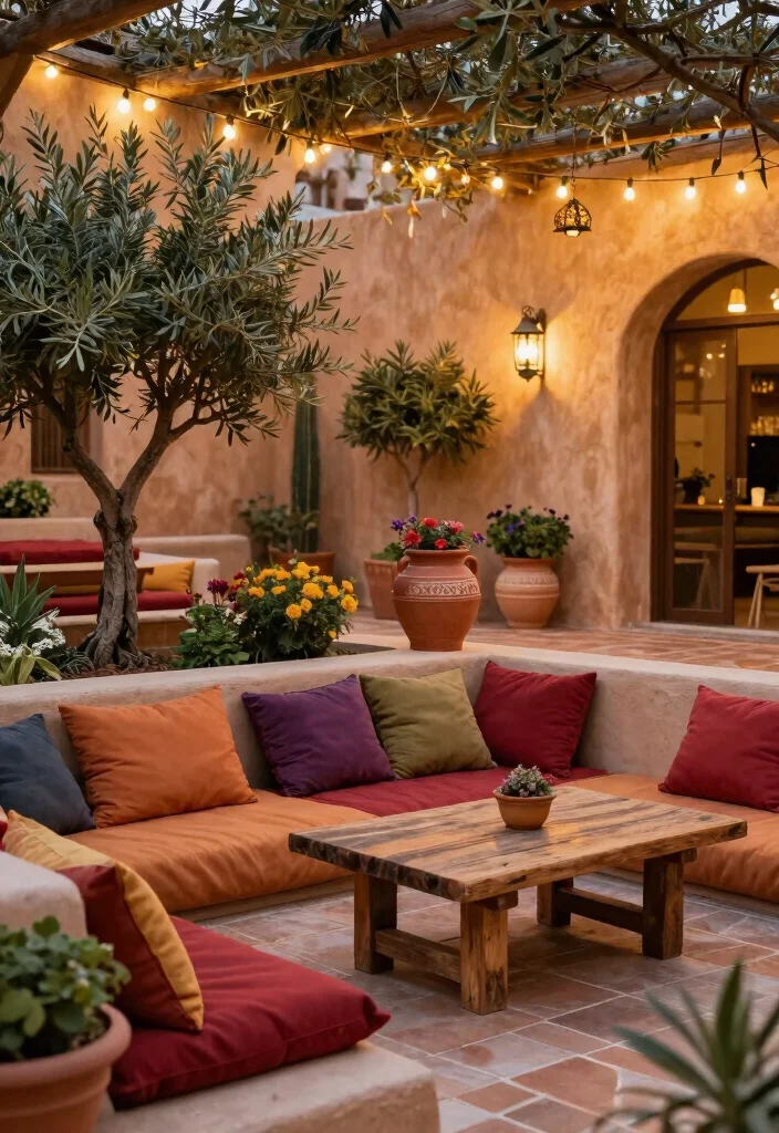 17 Big Terrace Ideas That Make a Statement - 2. Cozy Mediterranean Lounge 1