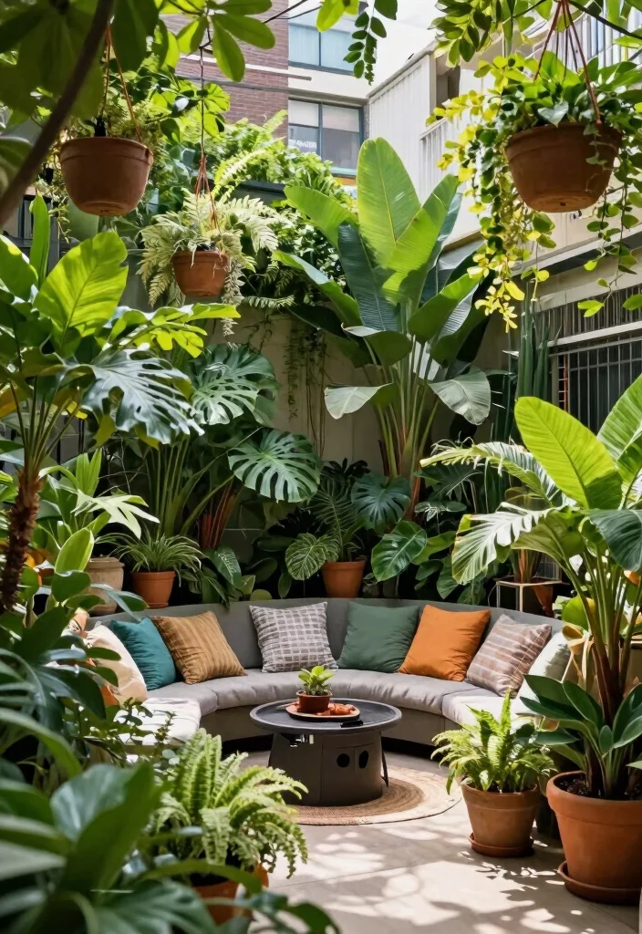 17 Big Terrace Ideas That Make a Statement - 5. Urban Jungle Haven 1