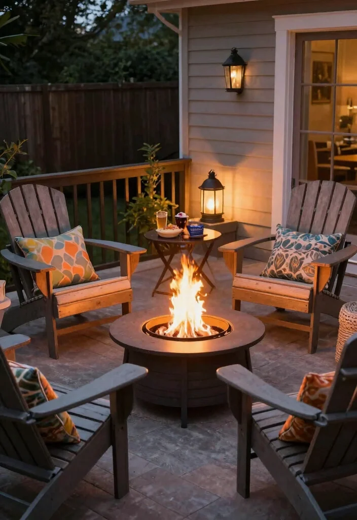 17 Big Terrace Ideas That Make a Statement - 9. Fire Pit Gathering Spot 1