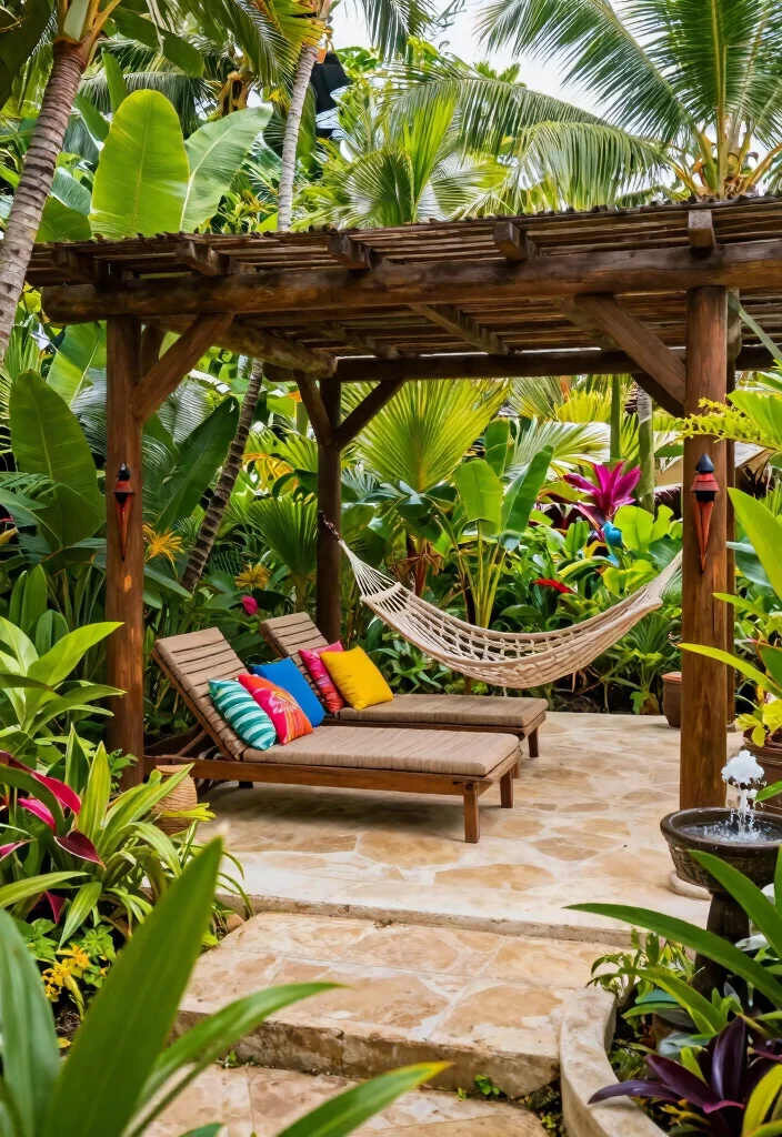 17 Enclosed Pergola Ideas for Year Round Comfort 20 17 Enclosed Pergola Ideas for Year Round Comfort - 10. Tropical Paradise 1