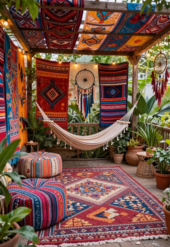 17 Enclosed Pergola Ideas for Year Round Comfort 13 17 Enclosed Pergola Ideas for Year Round Comfort - 3. Bohemian Escape 1