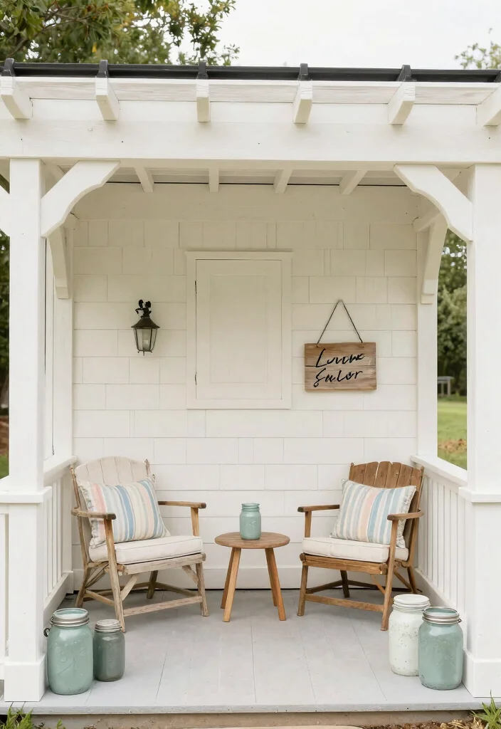 17 Enclosed Pergola Ideas for Year Round Comfort 19 17 Enclosed Pergola Ideas for Year Round Comfort - 9. Farmhouse Chic 1
