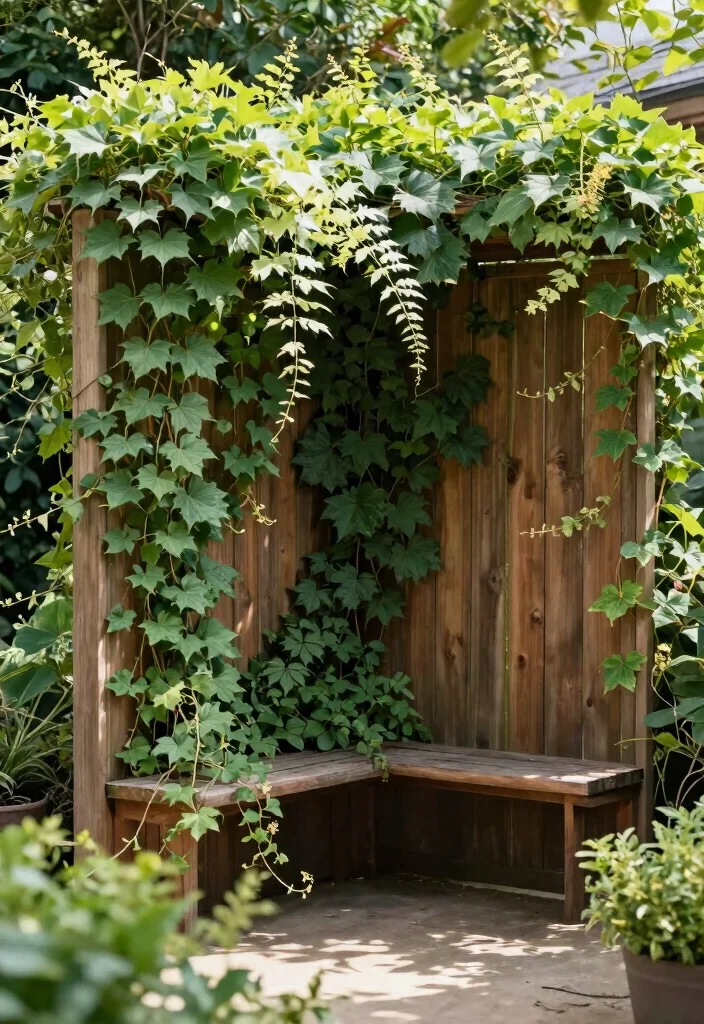 17 Fence Landscaping Ideas That Soften & Style Your Yard - 12. Privacy Screens with Plants 1
