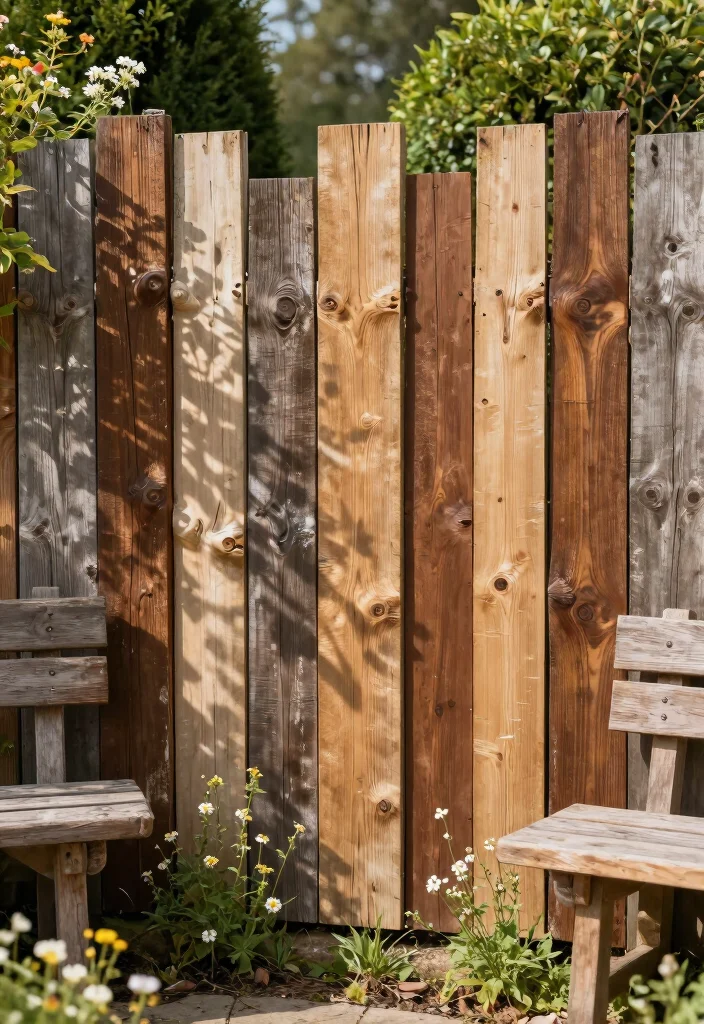 17 Fence Landscaping Ideas That Soften & Style Your Yard - 5. Reclaimed Wood Fences 1