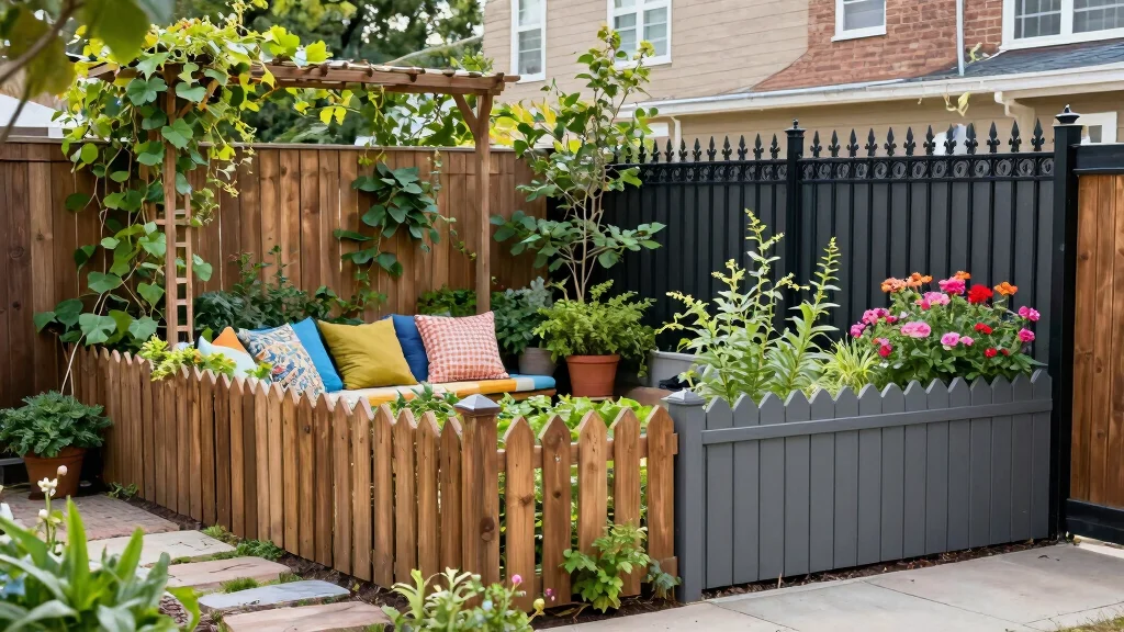 17 Fence Landscaping Ideas That Soften & Style Your Yard