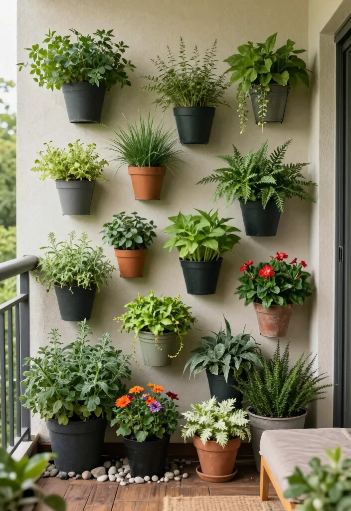 17 Ideas for Small Balcony Spaces That Feel Bigger 1 17 Ideas for Small Balcony Spaces That Feel Bigger - 1. Vertical Garden Wall 1