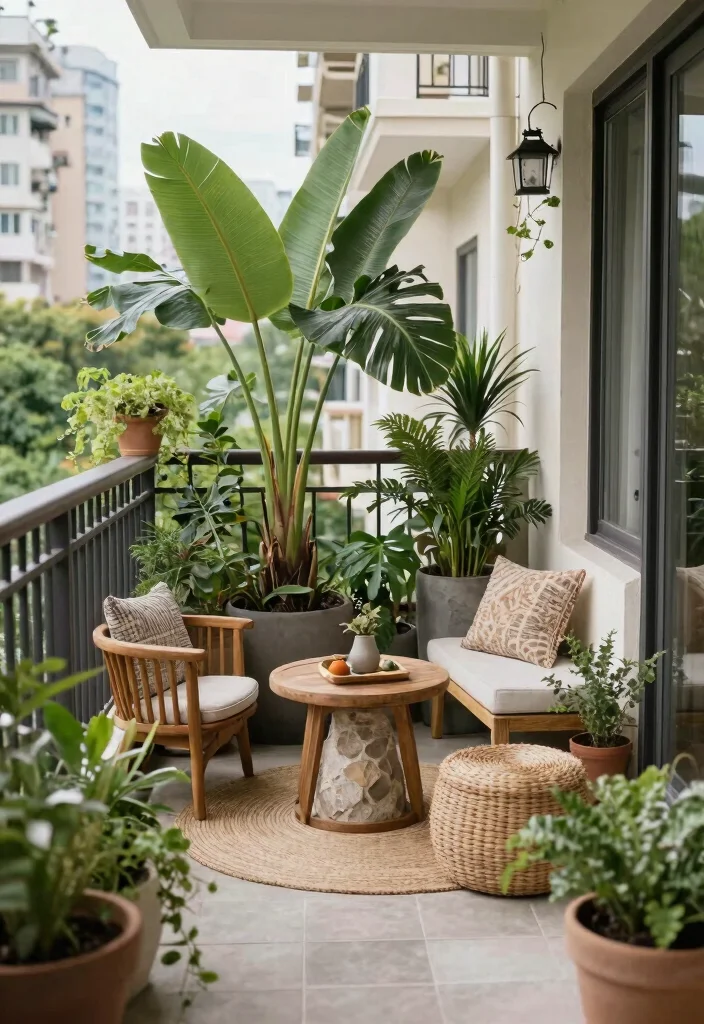 17 Ideas for Small Balcony Spaces That Feel Bigger 54 17 Ideas for Small Balcony Spaces That Feel Bigger - 14. Nature-Inspired Decor 1