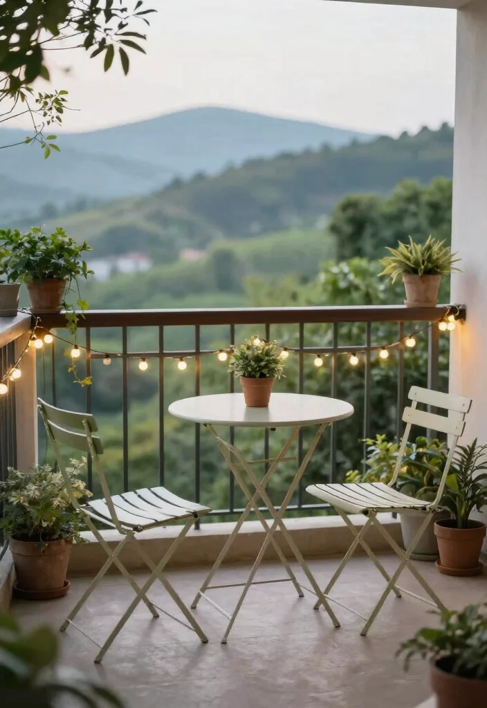 17 Ideas for Small Balcony Spaces That Feel Bigger 2 17 Ideas for Small Balcony Spaces That Feel Bigger - 2. Folding Furniture 1