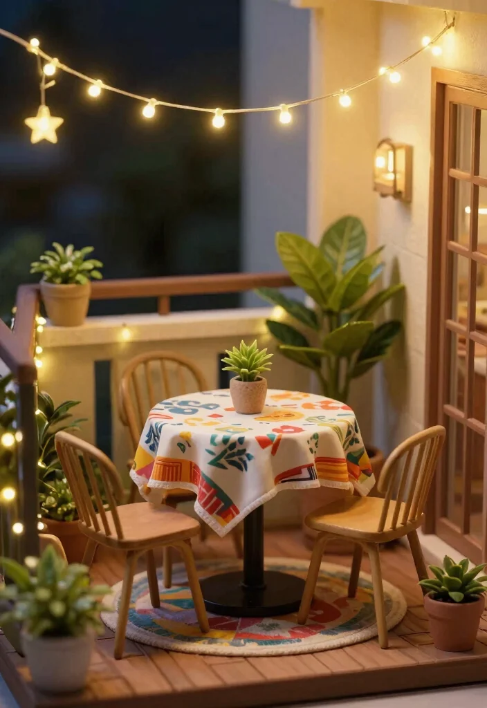 17 Ideas for Small Balcony Spaces That Feel Bigger 3 17 Ideas for Small Balcony Spaces That Feel Bigger - 3. Miniature Dining Nook 1