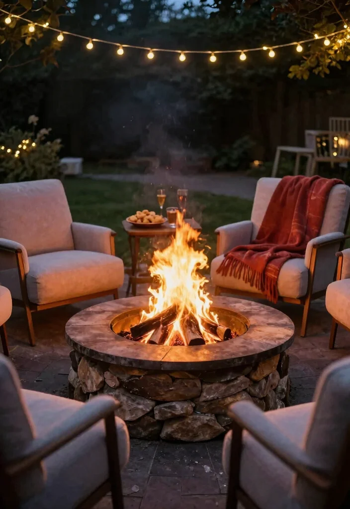 18 Backyard Pool and Patio Ideas for a Resort Style Escape 15 18 Backyard Pool and Patio Ideas for a Resort Style Escape - 5. Fire Pits for Cozy Evenings 1