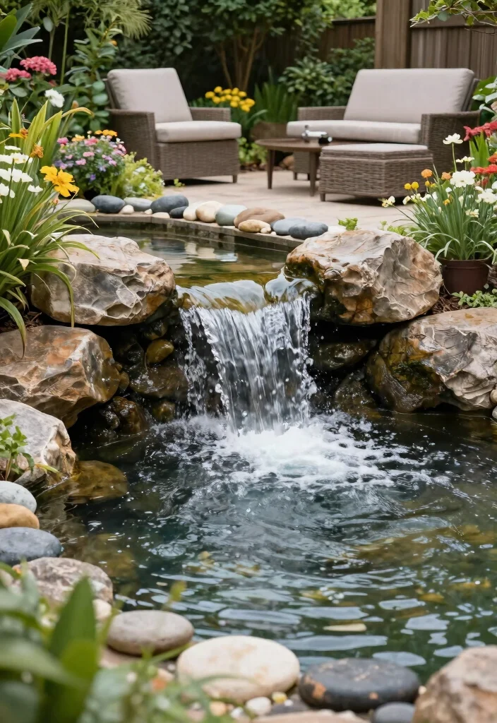 18 Backyard Pool and Patio Ideas for a Resort Style Escape 27 18 Backyard Pool and Patio Ideas for a Resort Style Escape - 7. Water Features for Tranquility 1