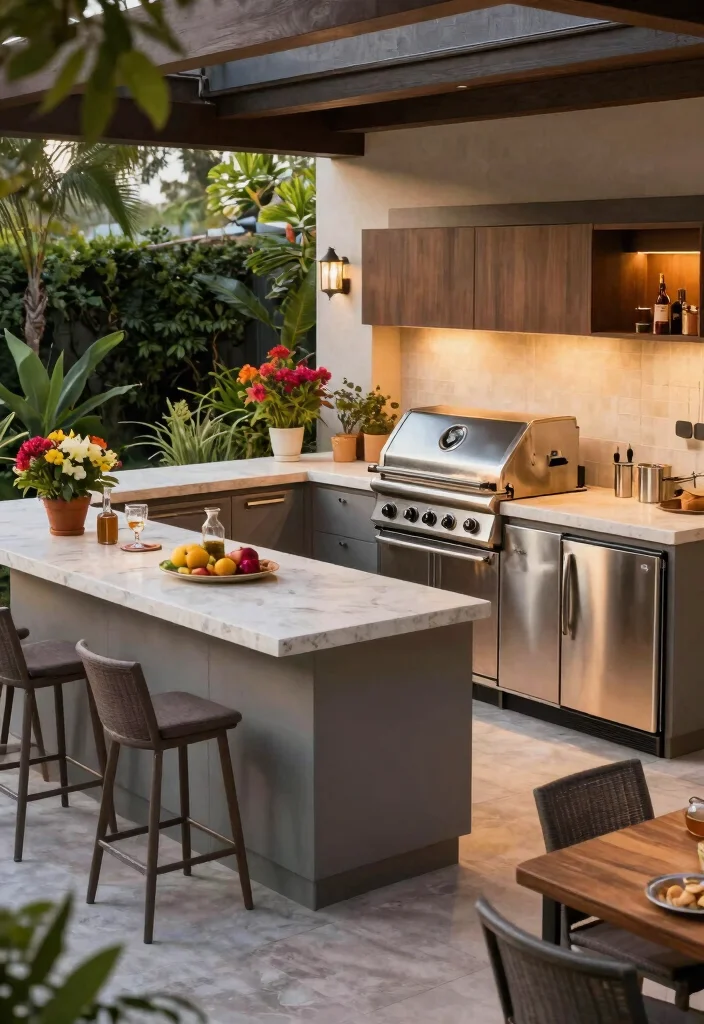 18 Backyard Pool and Patio Ideas for a Resort Style Escape 28 18 Backyard Pool and Patio Ideas for a Resort Style Escape - 8. Outdoor Kitchens for Culinary Delights 1