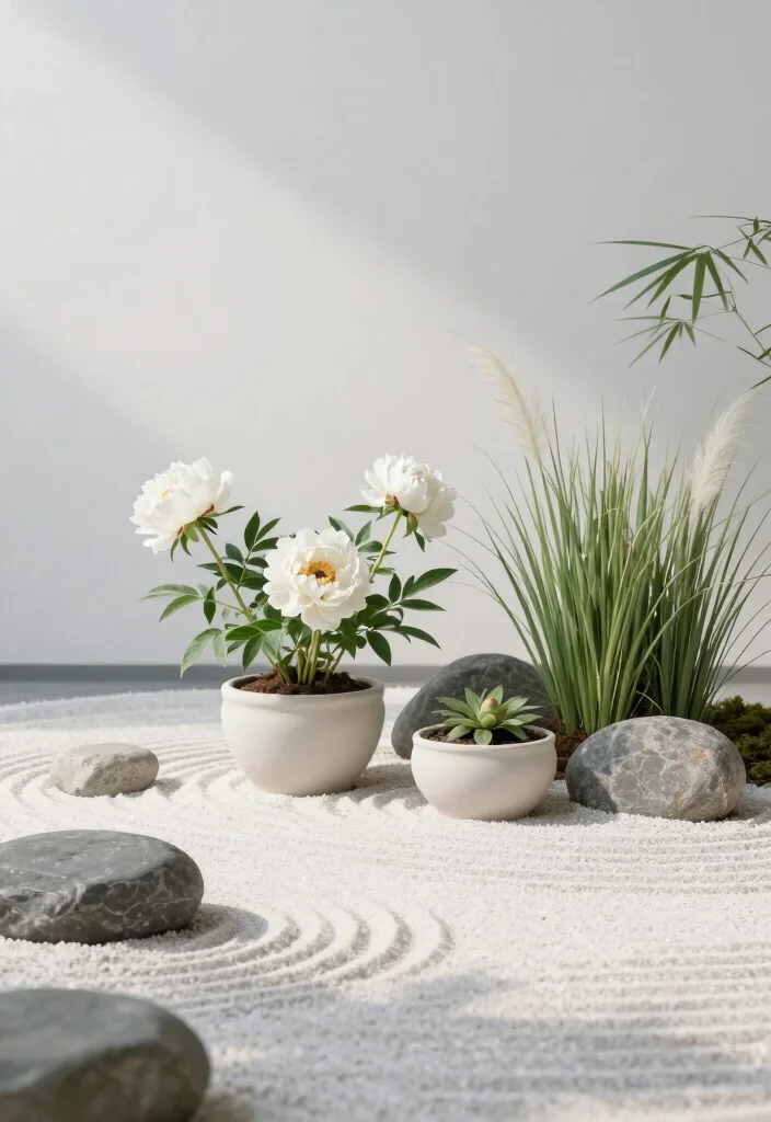 18 Container Flower Garden Ideas That Bloom Beautifully 53 18 Container Flower Garden Ideas That Bloom Beautifully - 13. Minimalistic Zen Gardens 1