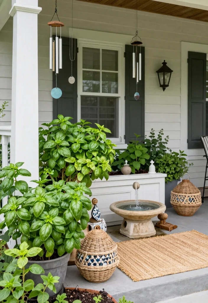 18 Cozy Front Porch 2026 Trending Ideas That Feel Warm & Welcoming - 14. Sensory Garden Features 1