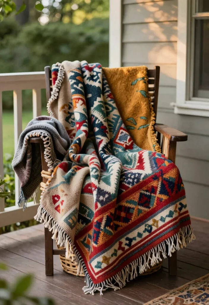 18 Cozy Front Porch 2026 Trending Ideas That Feel Warm & Welcoming 55 18 Cozy Front Porch 2026 Trending Ideas That Feel Warm & Welcoming - 15. Cozy Outdoor Blankets 1