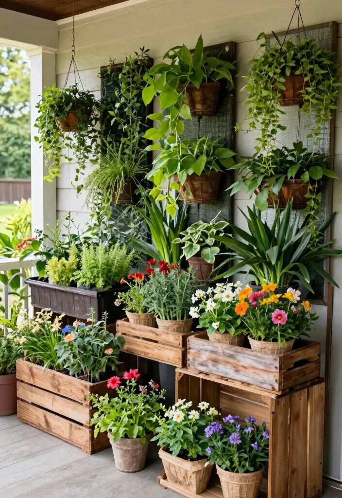 18 Cozy Front Porch 2026 Trending Ideas That Feel Warm & Welcoming - 3. Sustainable Planters and Greenery 1