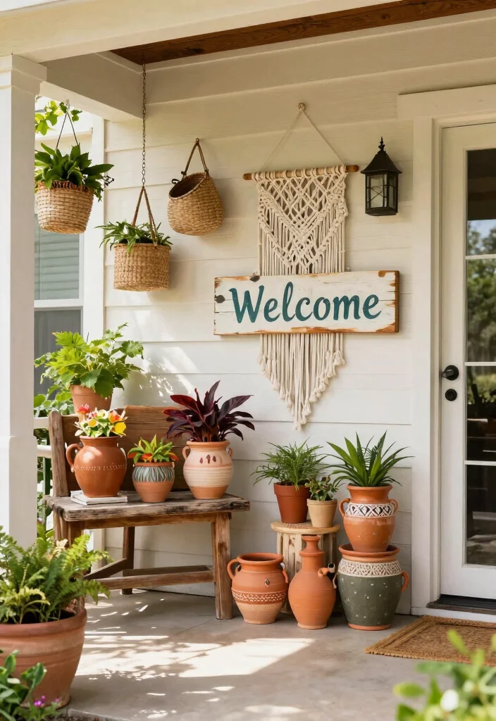 18 Cozy Front Porch 2026 Trending Ideas That Feel Warm & Welcoming - 5. Handcrafted Decor Touches 1
