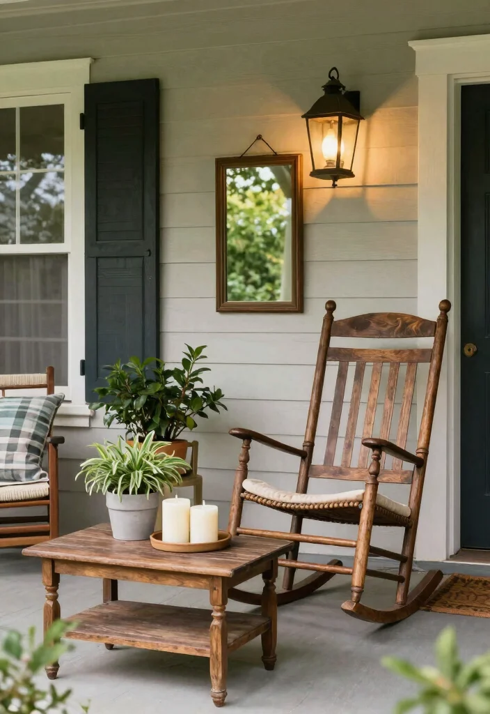 18 Cozy Front Porch 2026 Trending Ideas That Feel Warm & Welcoming - 6. Vintage Charm Meets Modern Eco 1
