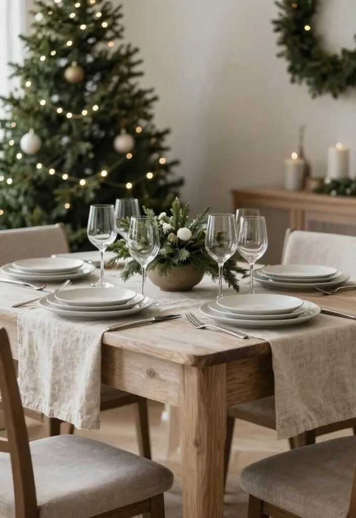 18 Farmhouse Christmas Decor Ideas That Feel Magical - 17. Embracing Neutral Color Palettes 1