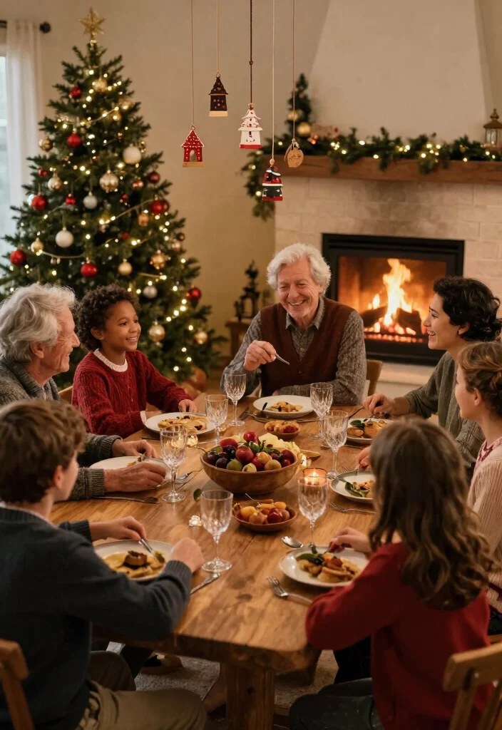 18 Farmhouse Christmas Decor Ideas That Feel Magical - 18. Creating Holiday Memories with Family Traditions 1