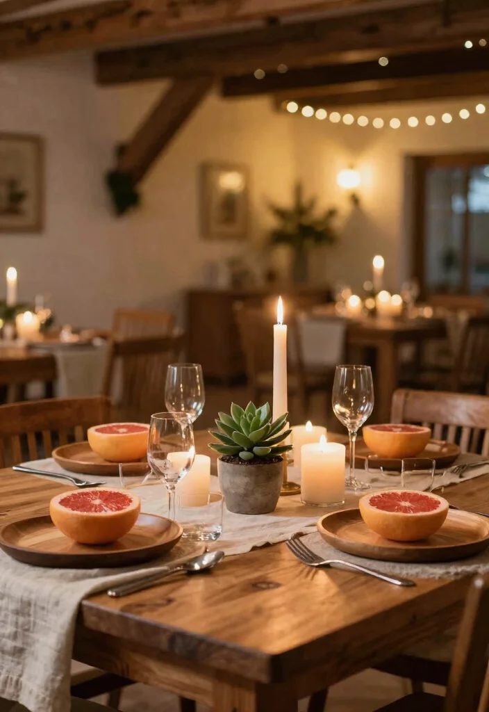 18 Farmhouse Christmas Decor Ideas That Feel Magical - 7. Natural Holiday Table Accents 1