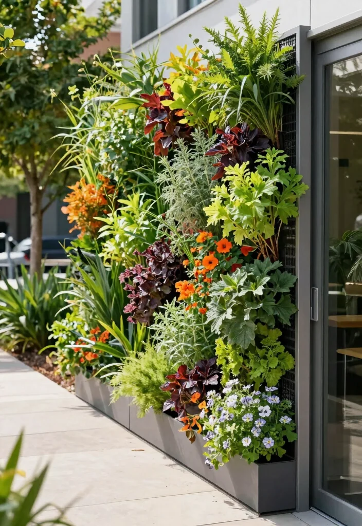 18 Front Walkway 2026 Trending Ideas That Instantly Elevate Your Entrance - 13. Vertical Garden Panels 1