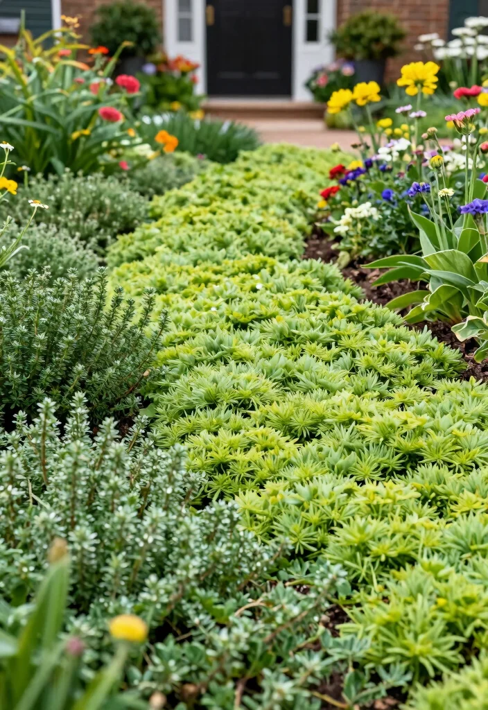 18 Front Walkway 2026 Trending Ideas That Instantly Elevate Your Entrance - 17. Low Maintenance Ground Covers 1