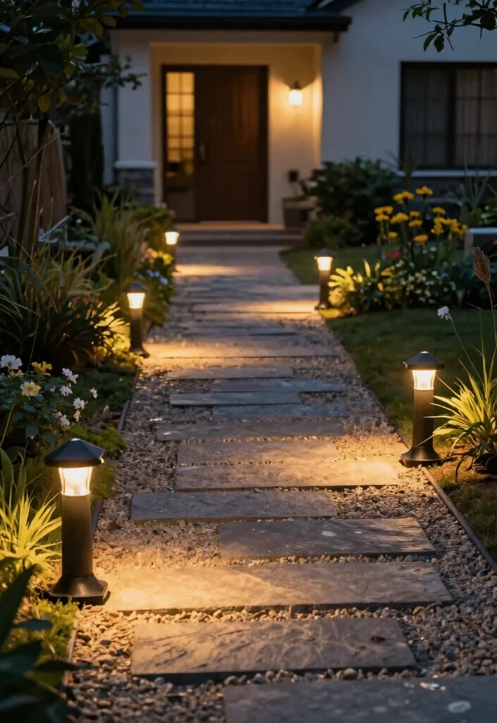 18 Front Walkway 2026 Trending Ideas That Instantly Elevate Your Entrance - 3. Solar-Powered LED Lighting 1