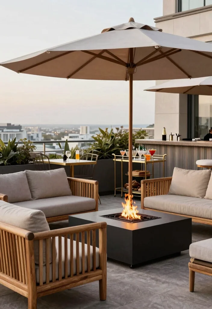 18 House Balcony Design Ideas That Elevate Your Exterior 51 18 House Balcony Design Ideas That Elevate Your Exterior - 11. Sophisticated Rooftop Lounge 1