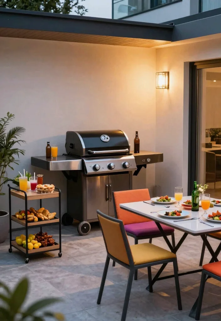 18 House Balcony Design Ideas That Elevate Your Exterior 57 18 House Balcony Design Ideas That Elevate Your Exterior - 17. Modern BBQ Zone 1